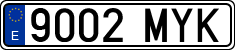 License plates of Spain, Ordinary (2000)
