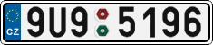 License plate of the Czech Republic, Cars (2001)