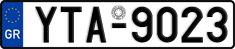 License plate of Greece, Cars