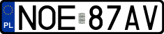 License plates of Poland, Regular car plates