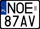 License plates of Poland, Regular car plates