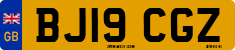 License plate of the United Kingdom, 2001 year system