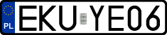 License plates of Poland, Regular car plates