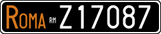License plate of Italy, Cars (1927 year series)