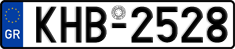 License plate of Greece, Cars