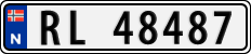 License plate of Norway, Cars