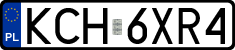 License plates of Poland, Regular car plates