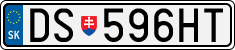 License plate of Slovakia, Cars