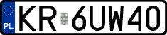 License plates of Poland, Regular car plates