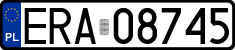 License plates of Poland, Regular car plates