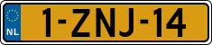 License plate of the Netherlands, Cars