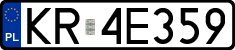 License plates of Poland, Regular car plates