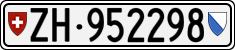 License plate of Switzerland, Cars