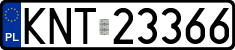 License plates of Poland, Regular car plates