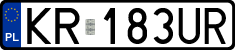 License plates of Poland, Regular car plates