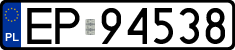 License plates of Poland, Regular car plates