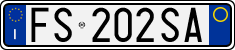 License plate of Italy, Cars (1994 year series)