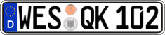 German license plate, Regular plates