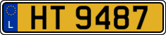 License plate of Luxembourg, 2003 year system