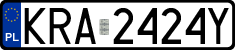 License plates of Poland, Regular car plates