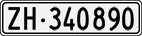 License plate of Switzerland, Cars