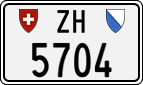 License plate of Switzerland, Cars