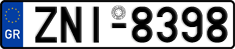 License plate of Greece, Cars