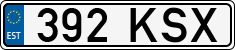 License plate of Estonia, Regular car plates