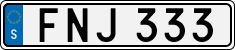 License plate of Sweden, Regular plates