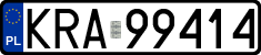 License plates of Poland, Regular car plates