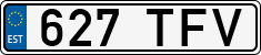 License plate of Estonia, Regular car plates