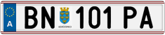 License plate of Austria, Regular plates