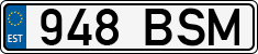 License plate of Estonia, Regular car plates