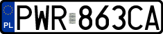License plates of Poland, Regular car plates