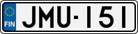 License plate of Finland, Cars