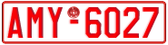 License plate of Greece, Tax-exempt vehicles