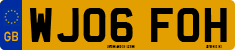 License plate of the United Kingdom, 2001 year system