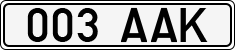 License plate of Estonia, Regular car plates