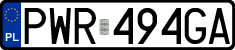 License plates of Poland, Regular car plates