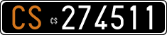License plate of Italy, Cars (1927 year series)