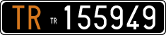 License plate of Italy, Cars (1927 year series)