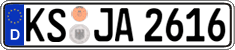 German license plate, Regular plates