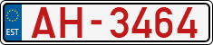 License plate of Estonia, Transit plates