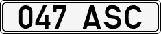 License plate of Estonia, Regular car plates