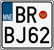 License plate of Montenegro, Motorcycles