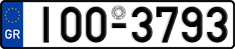 License plate of Greece, Cars