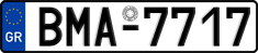 License plate of Greece, Cars