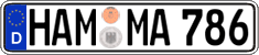 German license plate, Regular plates