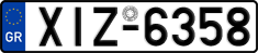 License plate of Greece, Cars