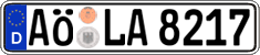 German license plate, Regular plates